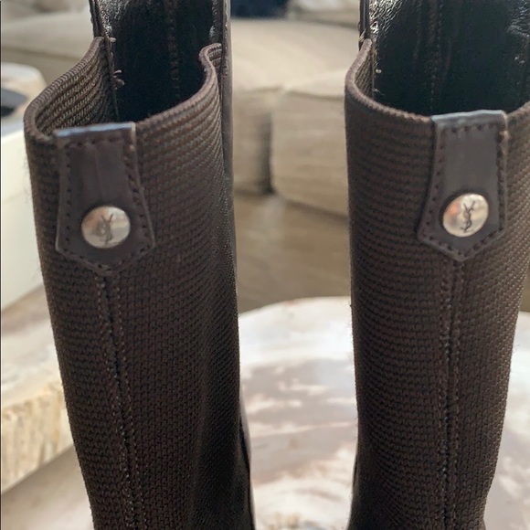 YSL Vintage Brown Booties.  38 - Picture 7 of 10